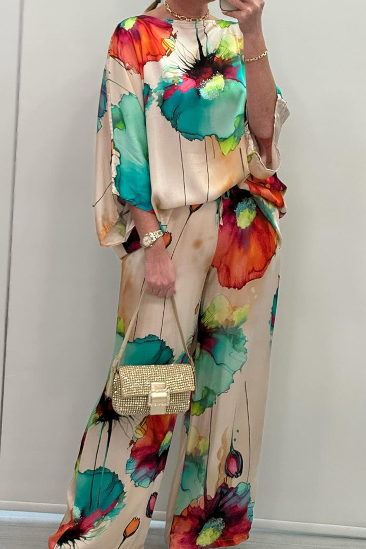 Modisches Damen-Loungewear-Set mit Print