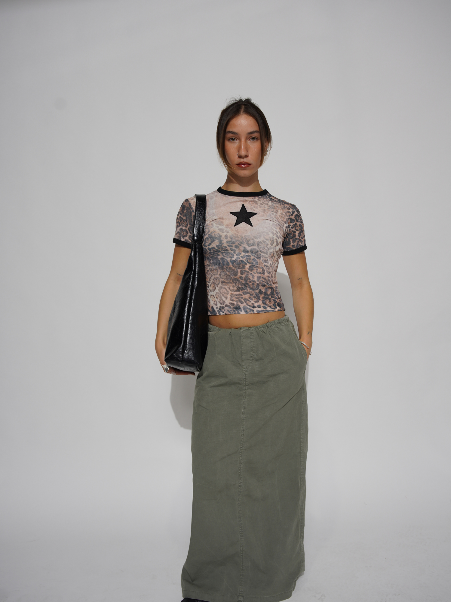 Vintage-inspirierte Abgenutzte Ledertasche