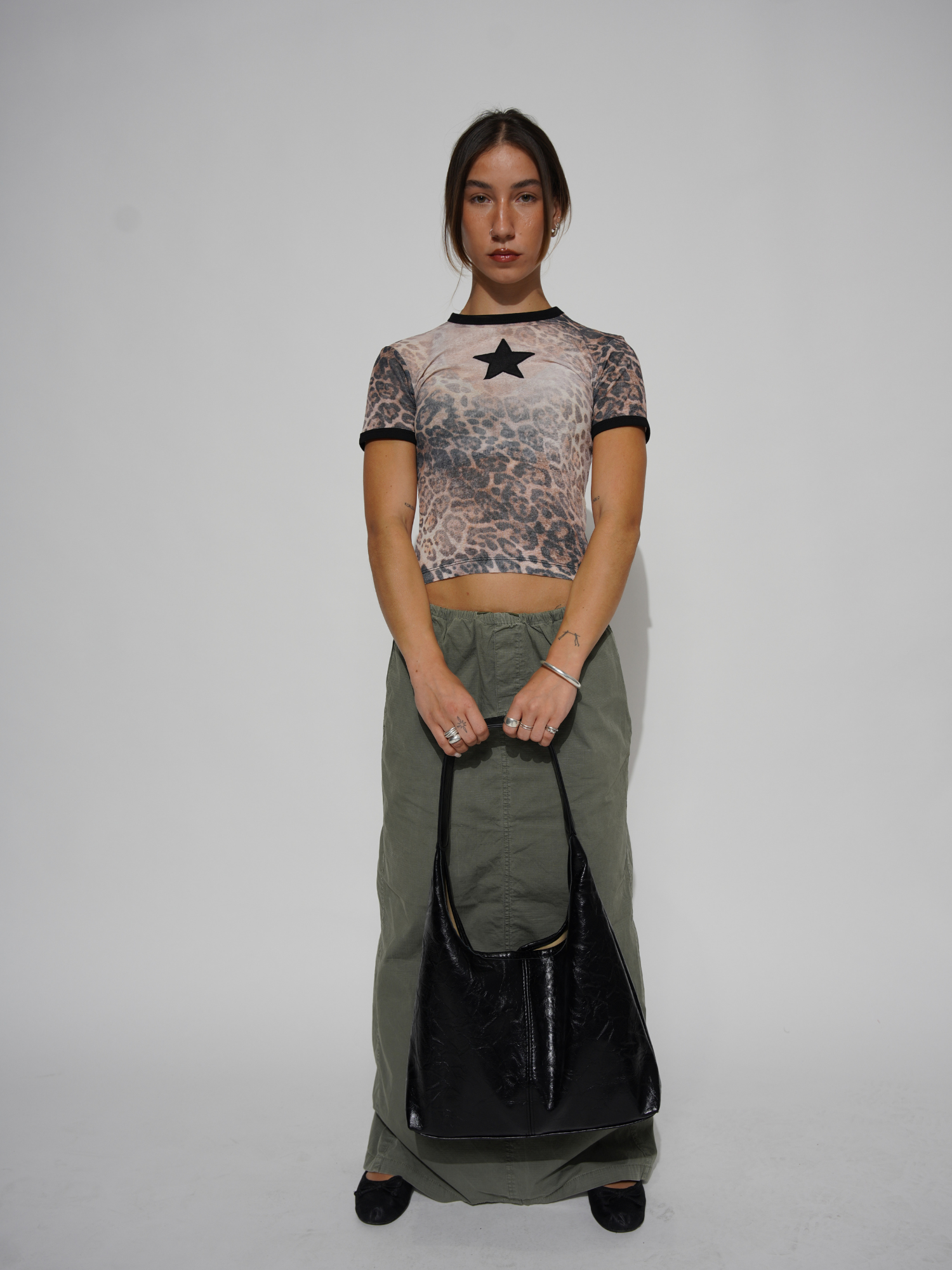 Vintage-inspirierte Abgenutzte Ledertasche