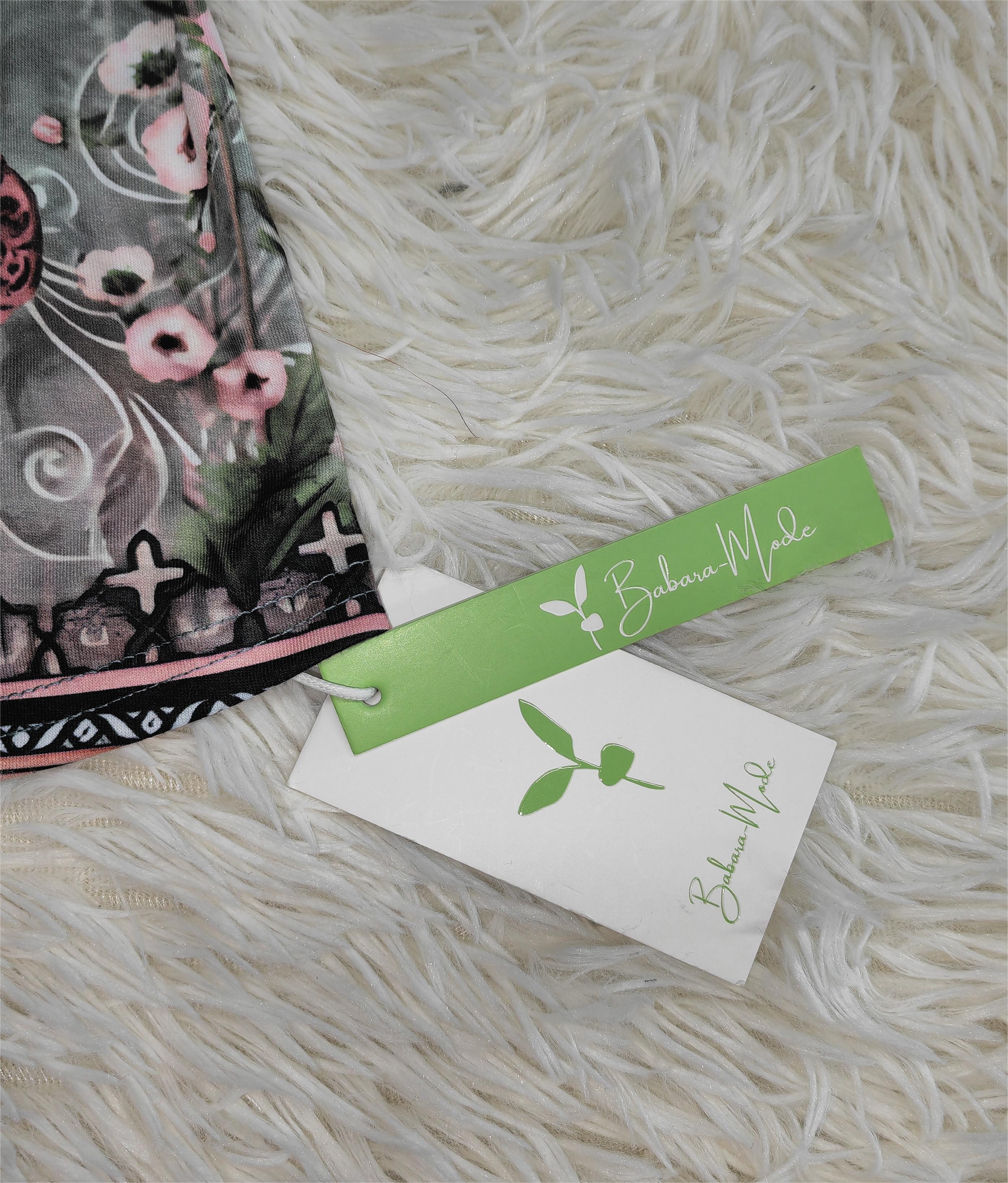 Ärmellose Bluse mit Aquarell-Blumenmuster