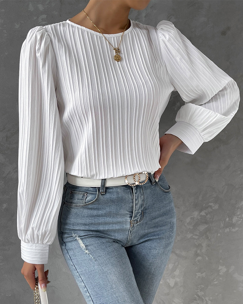 Stylisches Rundhals-Top