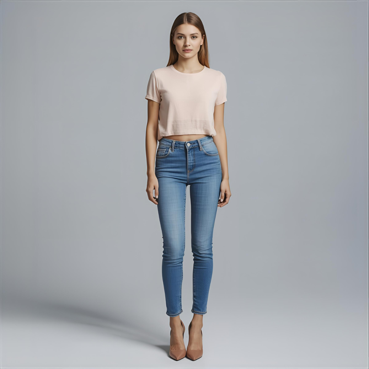 MARIELLA | Rosa Cropped Stylisches T-Shirt