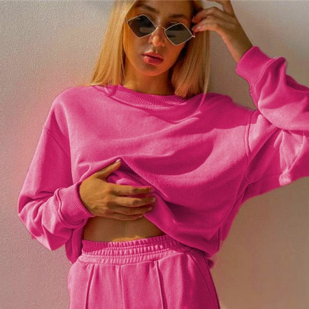 Zweiteiliges Damen-Jogging-Set für Sportmode