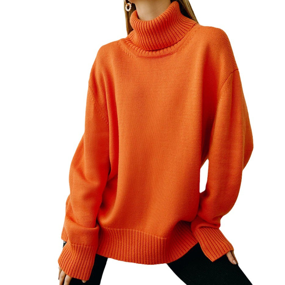 Damen Oversized Rollkragenpullover - Zeitloses Strickdesign