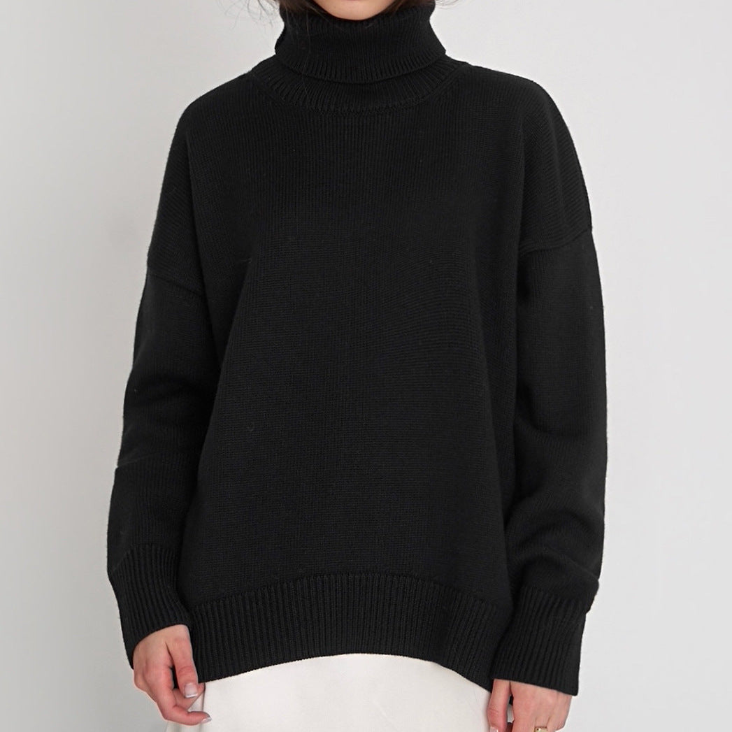 Damen Oversized Rollkragenpullover - Zeitloses Strickdesign