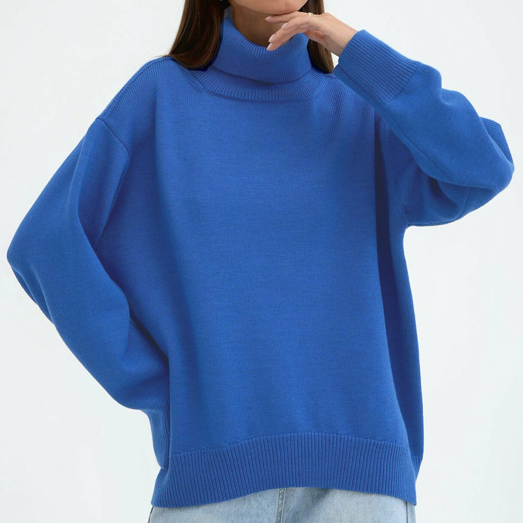Damen Oversized Rollkragenpullover - Zeitloses Strickdesign