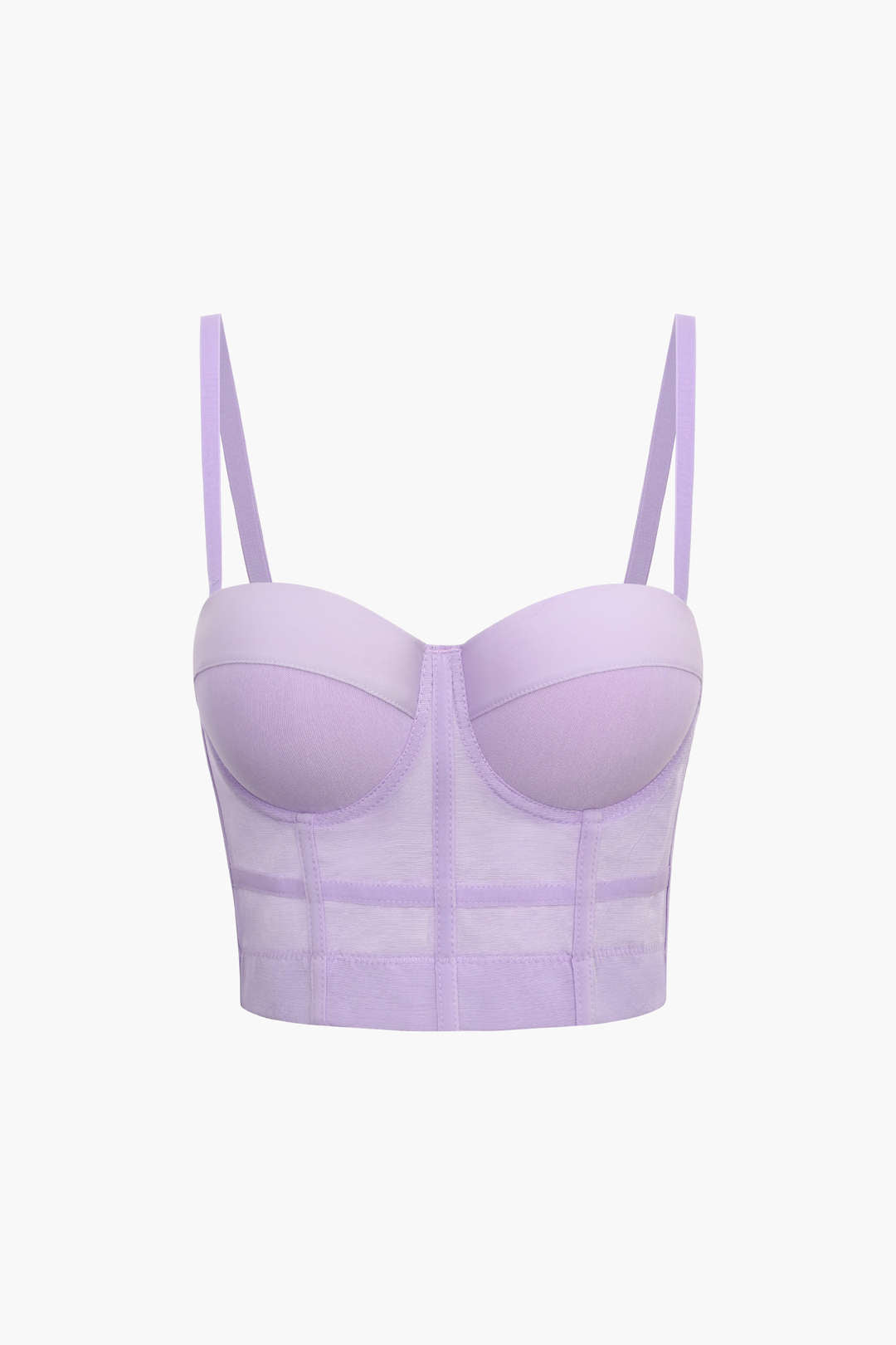 Mesh-Bustier-Top mit passender Unterwäsche